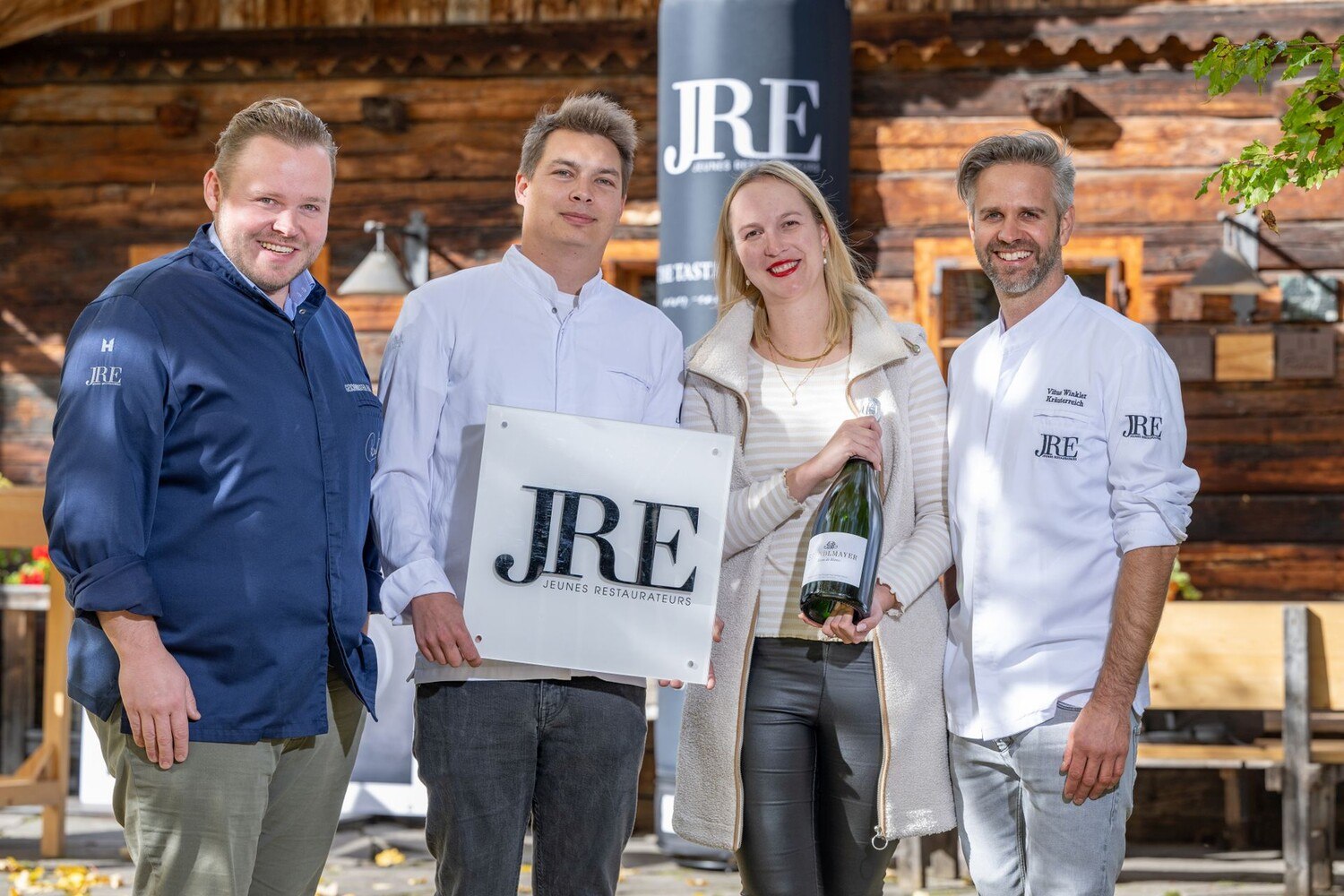 v.l. Richard Rauch, Markus Sattler, Anna Sattler (Sattlerhof) und Vitus Winkler. © Rene Strasser