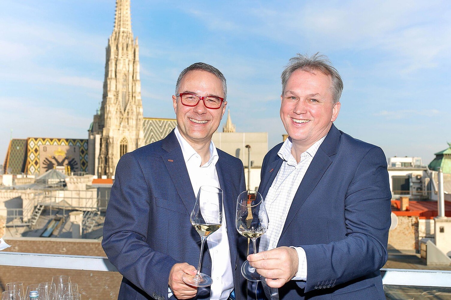 Geschäftsführer Christof Kastner und Josef Schuster, Leiter von Kastner AllesWein, wollen mit ihrem Sortiment 