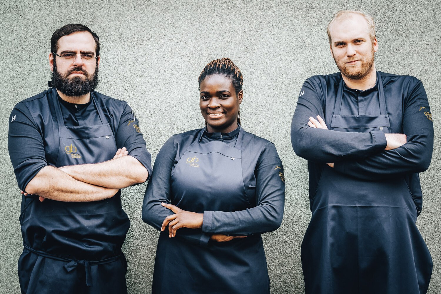 V.l.n.r.: Küchenteam Alexander Posch, Elisabeth Johan, Jan Eggers  © Jürgen Schmücking