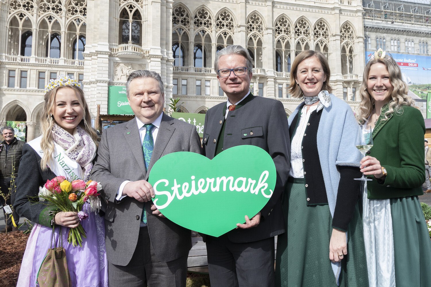 Bürgermeister Michael Ludwig, Landeshauptmann Christopher Drexler, Landesrätin Barbara Eibinger-Miedl © Steiermark Tourismus / Jürgen Hammerschmid