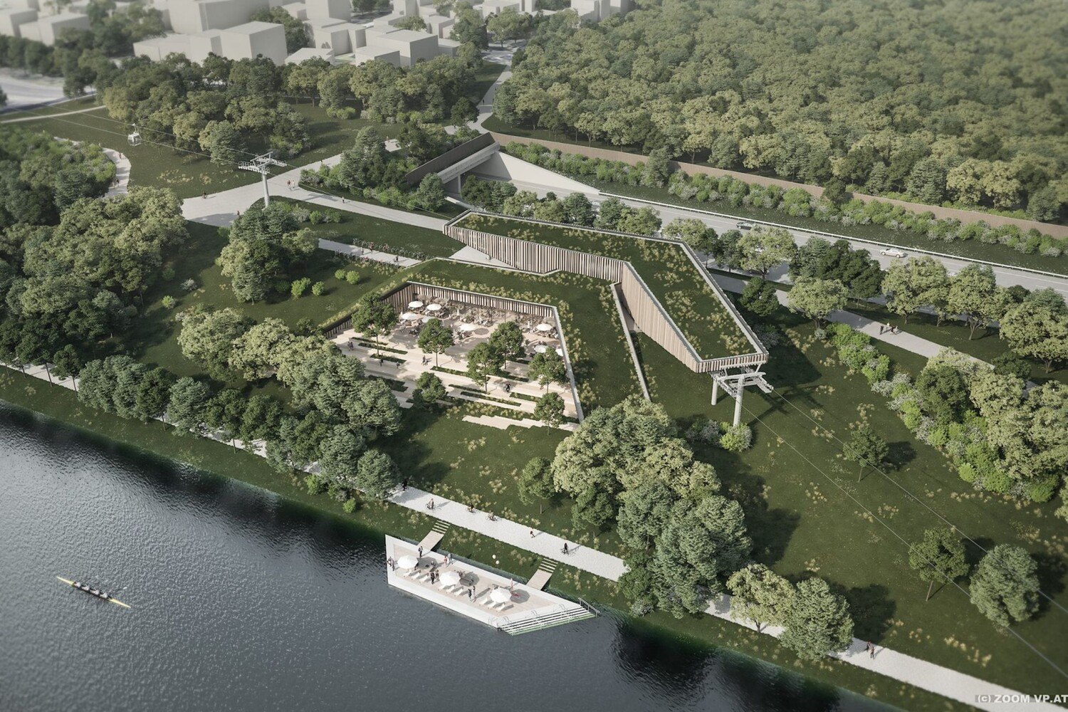 Die Station Donauinsel Nord (Rendering) © Zoom VP.at