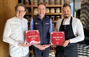 Heinz Reitbauer mit seinem Küchenchef Michael Bauböck und Thierry Guillon-Verne © METRO Österreich